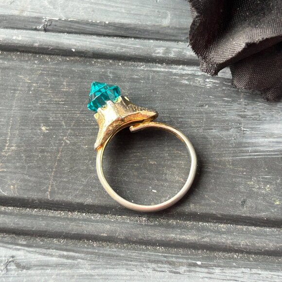 Adjustable Vintage Turquoise Ring - Picture 1 of 8